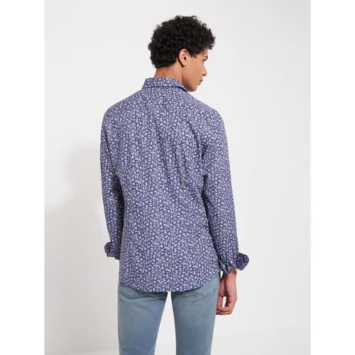 Devred Chemise casual imprimée for Chemises Couleur Bleu Medieval – Image 3