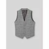 Devred Gilet de costume prince de Galles gris for Costumes et cravates Couleur Gris Chine Clair