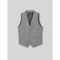 Devred Gilet de costume prince de Galles gris for Costumes et cravates Couleur Gris Chine Clair