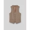 Devred Gilet coordonnable stretch pied de puce for Costumes et cravates Couleur Noix