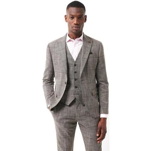 Devred Veste coordonnable slim à carreaux for Costumes et cravates Couleur Teak – Image 2