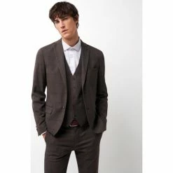 Devred Veste coordonnable extraslim stretch for Costumes et cravates Couleur Brown Stone