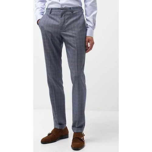 Devred Pantalon coordonnable slim à carreaux for Costumes et cravates Couleur Bleu Horizon – Image 2
