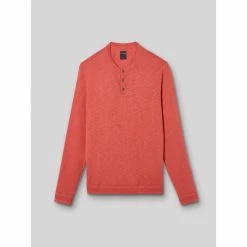 Devred Pull col tunisien en coton for Pulls & Gilets Couleur Cranberry