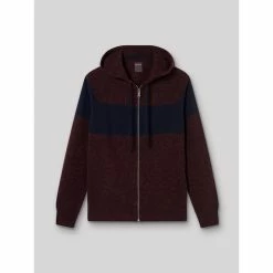 Devred Cardigan à capuche en Laine d'Agneau for Pulls & Gilets Couleur Figue