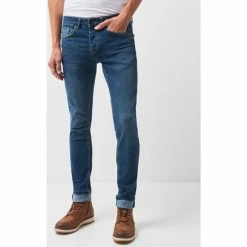 Devred Jean slim en coton élasthane délavé for Jeans Couleur Denim