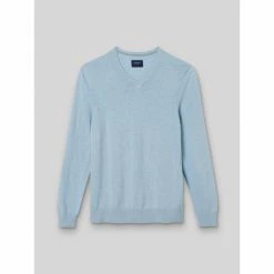 Devred Pull homme basique col V for Pulls & Gilets Couleur Bleu Doux