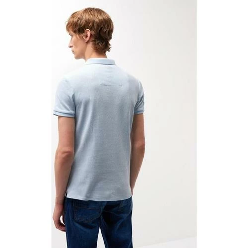 Devred Polo à manches courtes en coton uni for T-shirts & Polos Couleur Bleu Violet – Image 3