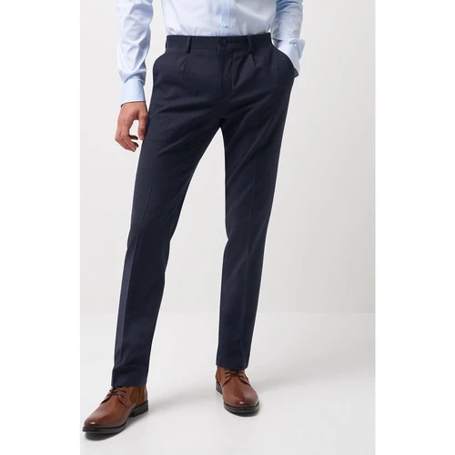 Devred Pantalon coordonnable slim uni for Costumes et cravates Couleur Bleu Medieval – Image 2